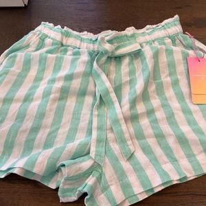 Stoney Clover Lane x Target green and white shorts size small